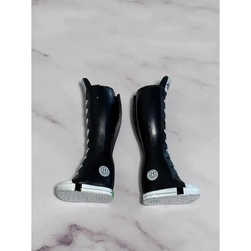 Rainbow High Neon Shadow Harley Limestone Doll Outfit Shoes Black White Boots